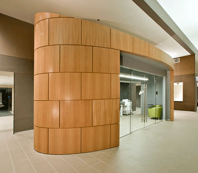 Kerfkore Curved Panels Interior at 500 Lake Shore Drive Apartments