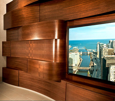 Wavy Wall Interior at 500 Lake Shore Drive Apartments