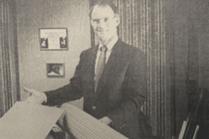 Ed Peede with our original tambour panels