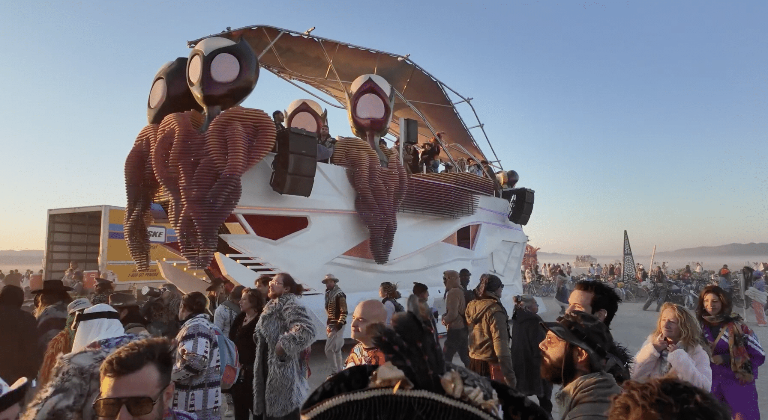 An Out of This World Sculpture: Burning Man Mobile Stage Car - Kerfkore