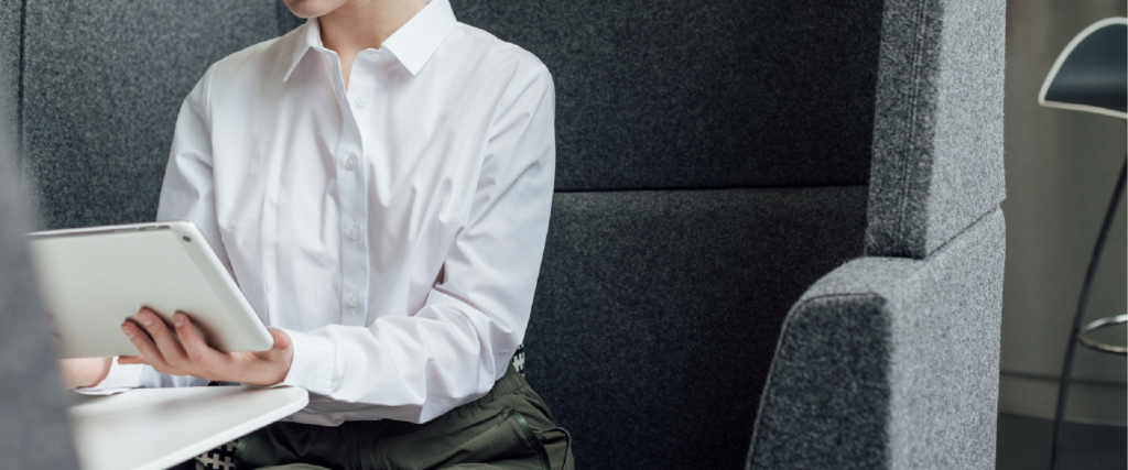 person at desk