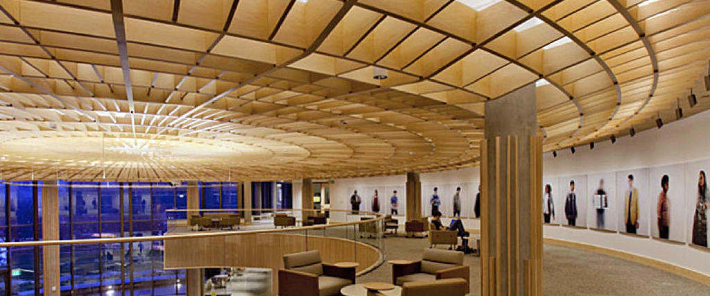 curved ceiling details